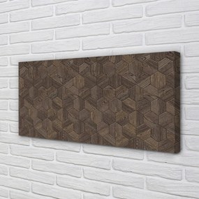 Obraz canvas drevené šesťuholníky 120x60 cm