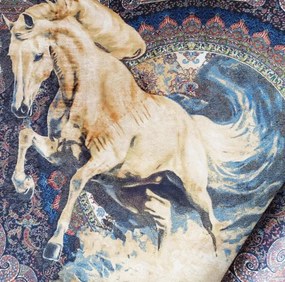 Koberec Exkluzívny Qum Silk 04 modrý