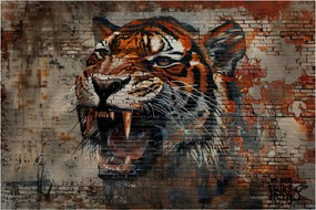 Obraz - Tiger z tehál (90x60 cm)