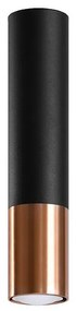 Sollux SL.0945 - Bodové svietidlo LOOPEZ 1xGU10/10W/230V čierna/meď