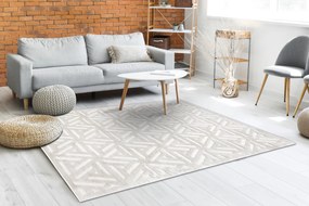 ŠNÚRKOVÝ KOBEREC SANTO SIZAL 58503 Geometrický, béžový