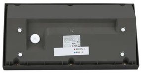 LED Vonkajšie nástenné svietidlo LED/20W/230V 3000K IP65 čierna