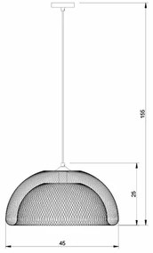 Lucide 78387/01/30 - Luster na lanku MESH 1xE27/60W/230V
