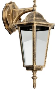 Vonkajšie nástenné svietidlo 1xE27/60W/230V IP44 zlatá