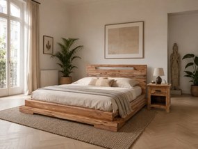 Posteľ Tara 180x200 indický masív palisander Natural