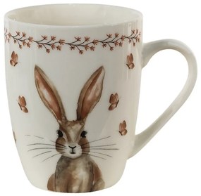 Porcelánový hrnček Rustic Easter Bunny - 12*8*10 cm / 350 ml