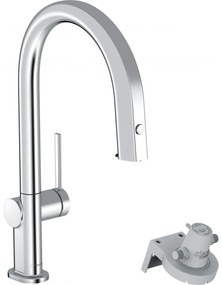 HANSGROHE Aqittura M91 páková drezová batéria s filtráciou (bez filtra), s vyťažiteľným výtokom, 1jet, výška výtoku 210 mm, chróm, 76803000