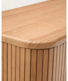 Závesná skrinka pod umývadlo v dekore jaseňa v prírodnej farbe 90x40 cm Mailen – Kave Home