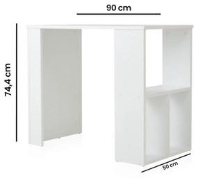 PC stolík Tuvantille P (biela). Akcia -21%. Vlastná spoľahlivá doprava až k Vám domov. 1127701
