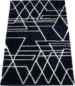 Koberec Boho 610 NAVY BLUE/CREAM rozmery koberec: 80x150 cm