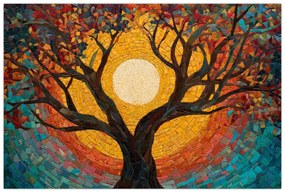 Obraz - Slnko v korune stromu života (90x60 cm)