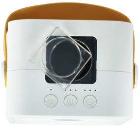 KIK Ventilátor klimatizace zvlhčovač vzduchu stříbrný
