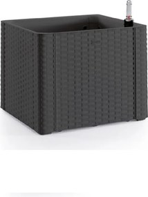 STEFANPLAST Samozavlažovací kvetináč Natural Deluxe 35 l, antracit