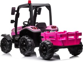 LEAN CARS Batériový traktor BLT-206 ružový