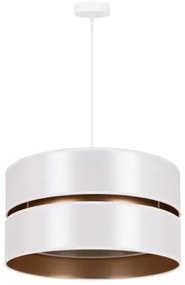 Duolla - Luster na lanku DUO 1xE27/15W/230V pr. 40 cm biela/zlatá