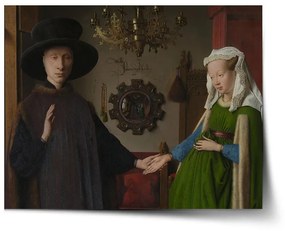Sablio Plagát Svadba manželov - Jan van Eyck - 60x40 cm