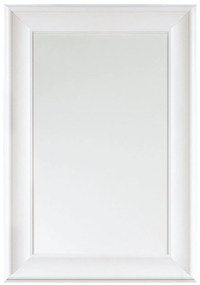 Nástenné zrkadlo 60 x 90 cm biele LUNEL Beliani
