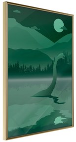 Artgeist Plagát - Loch Ness [Poster] Veľkosť: 30x45, Verzia: Zlatý rám