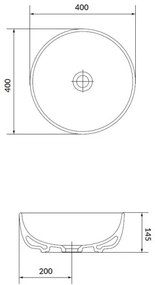 Cersanit K116-048 - Umyvadlo MODUO pr. 40 cm keramika, lesklá biela