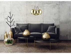 Klausen 142000 - LED Luster na lanku BALLS 3xLED/5W230V zlatá/matný chróm