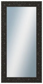 DANTIK - Zrkadlo v rámu, rozmer s rámom 50x100 cm z lišty PRAHA čierna (2753)