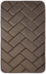 BO-MA, Protišmyková kúpeľňová predložka 3D 7288 coffee, 50x40, hnedá, kúpeľňa