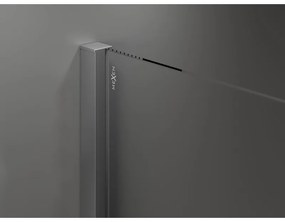 Mexen Velar Duo, sprchový kút s posuvnými dverami 80 x 80 cm, 8mm číre sklo, brúsený grafit, 871-080-080-02-95