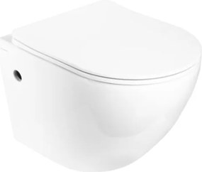 Hydroland Závesná WC misa s funkciou bidetu a SoftClose sedadlom Karat, biela