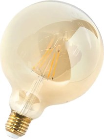 Sada 3 stmievateľných LED žiaroviek E27 G125 zlatá 5W 450lm 2200K