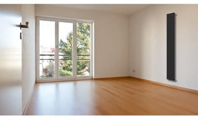 Invena Mono, vykurovacie teleso 2000x480mm, 841W, 1x8 rebier, čierna matná, INV-UG-10-C20-A