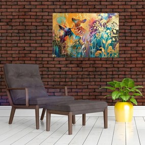 Obraz - Abstraktná maľba prírody (90x60 cm)
