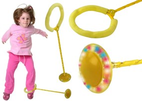 Lean Toys Hula Hop Svetelné švihadlo - žlté