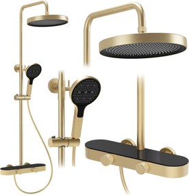 Rea Creo, sprchový set s funkciou bidetovej spŕšky, zlatá matná, REA-P0361