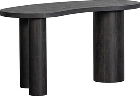 Tmavohnedý konzolový stolík v dekore borovice 70x150 cm Maan – WOOOD