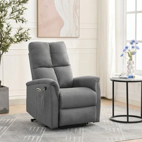 Polohovacie kreslo sivý, elektrické TV-929 GREY2
