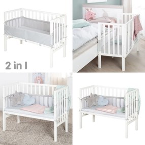 Biela postieľka 90x45 cm – Roba