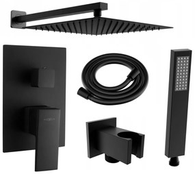 Mexen Uno, podomietkový sprchový set DR02, čierna, 71435DR02-70