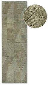 Zelený ručne tkaný vlnený behúň 80x250 cm Ursule – Villeroy&amp;Boch