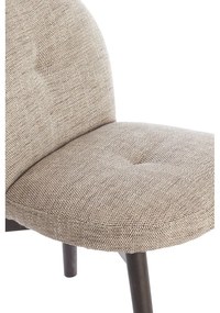 Béžové čalúnené jedálenské kreslá v súprave 2 ks Sinosa – Light &amp; Living