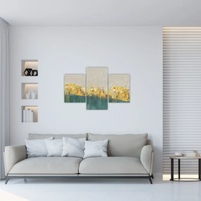 Obraz - Textúra so zlatým dekorom (90x60 cm)