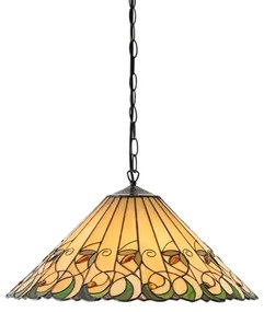 Endon 64194 - Luster na reťazi Tiffany JAMELIA 3xE27/60W/230V, priemer 50 cm