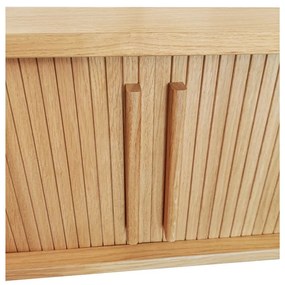 TV stolík v dekore duba v prírodnej farbe 138x50 cm Rove – Woodman