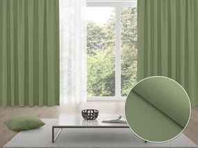 Biante Zatemňovací záves Blackout BKU-118 Sivozelený - šírka 140 cm 140x150 cm