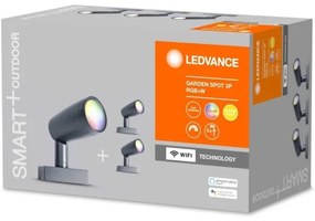Ledvance - SADA 3x LED RGBW Vonkajšia lampa SMART+ SPOT 3xLED/4,5W/230V IP65Wi-Fi