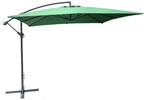 Rojaplast 8080 Štvorcový slnečník bočný zelený 270 x 270 cm