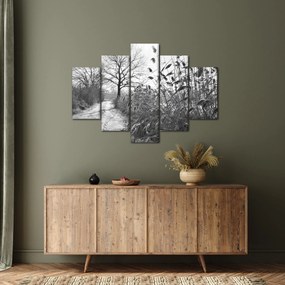 Obraz - Pole v zime (150x105 cm)
