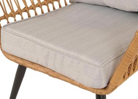 Záhradná súprava stoličiek a stolíka HWC-N34 - svetlo sivá