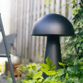 Vonkajšia stojaca lampa čierna 50 cm - Mushroom