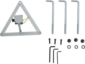 Klasická vonkajšia lampa čierna 200 cm IP44 - Daphne
