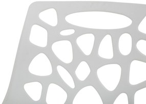 Plastová jedálenská stolička biela MORGAN Beliani